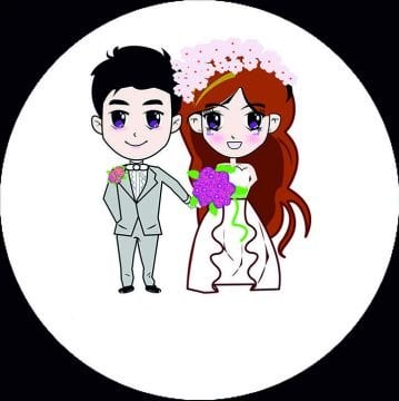 Nikah Yuvarlak etiket 1 Sayfa(54 adet)